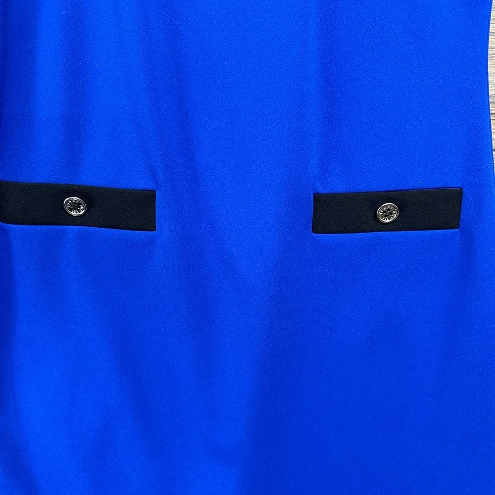 Tommy Hilfiger Blue Sheath Mini Dress Crew Neck Short Sleeve - Picture 5 of 8